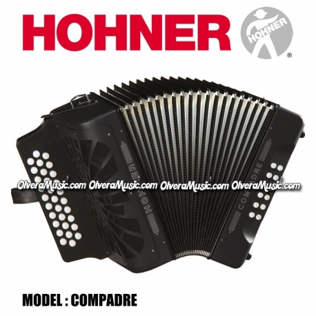 Hohner Mod.Compadre COG-BLK acordeón diatónico