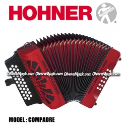 Hohner Mod.Compadre COG-RD acordeón diatónico