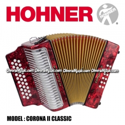 Hohner Mod.Corona II  Classic 3523-RD acordeón diatónico