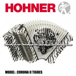 Hohner Mod. Corona II Series Los Tigres del Norte acordeón diatónico