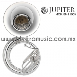 Jupiter Mod.JSP-1100S tuba metal terminado plata tono de Sib