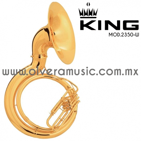King Mod.2350W tuba de metal terminado laca tono de Sib