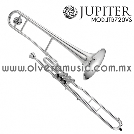 Jupiter Mod.JTB-720VS trombón terminado plata tono de Do