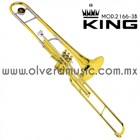 King Mod.2166-3B trombón terminado laca tono de Sib