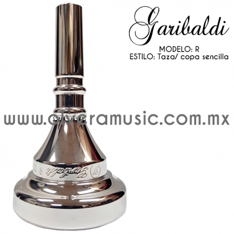 Garibaldi Mod. R boquilla para trombón taza sencilla