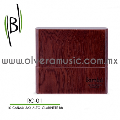 Bambú Mod.RC-** guarda cañas para saxofón alto/clarinete sib (10 piezas)