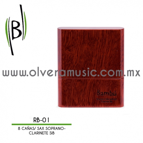 Bambú Mod.RB-** guarda cañas para saxofón soprano/clarinete Sib (8 piezas)