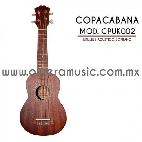 Copacaba Mod.CPUK002 ukulele soprano acústico